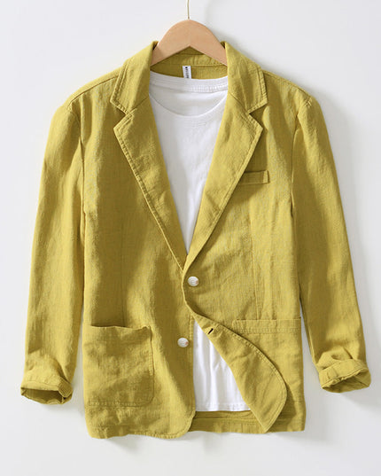 Mabry | Cotton Blazer Yellow