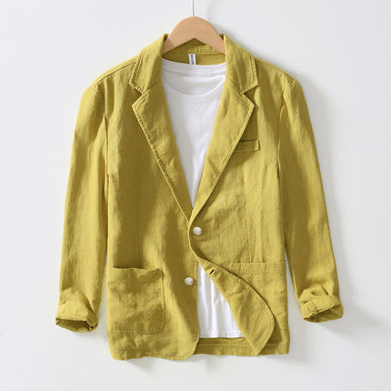 Mabry | Cotton Blazer Yellow