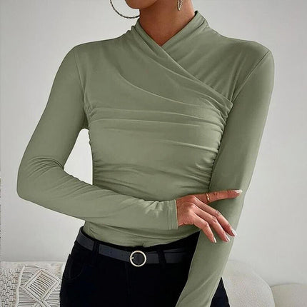 Talea | Cross Neck Top Green TOP