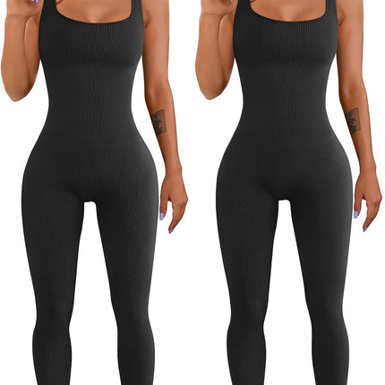 Women's Suspender Tank Top & Tights Set Black black Women's Tops