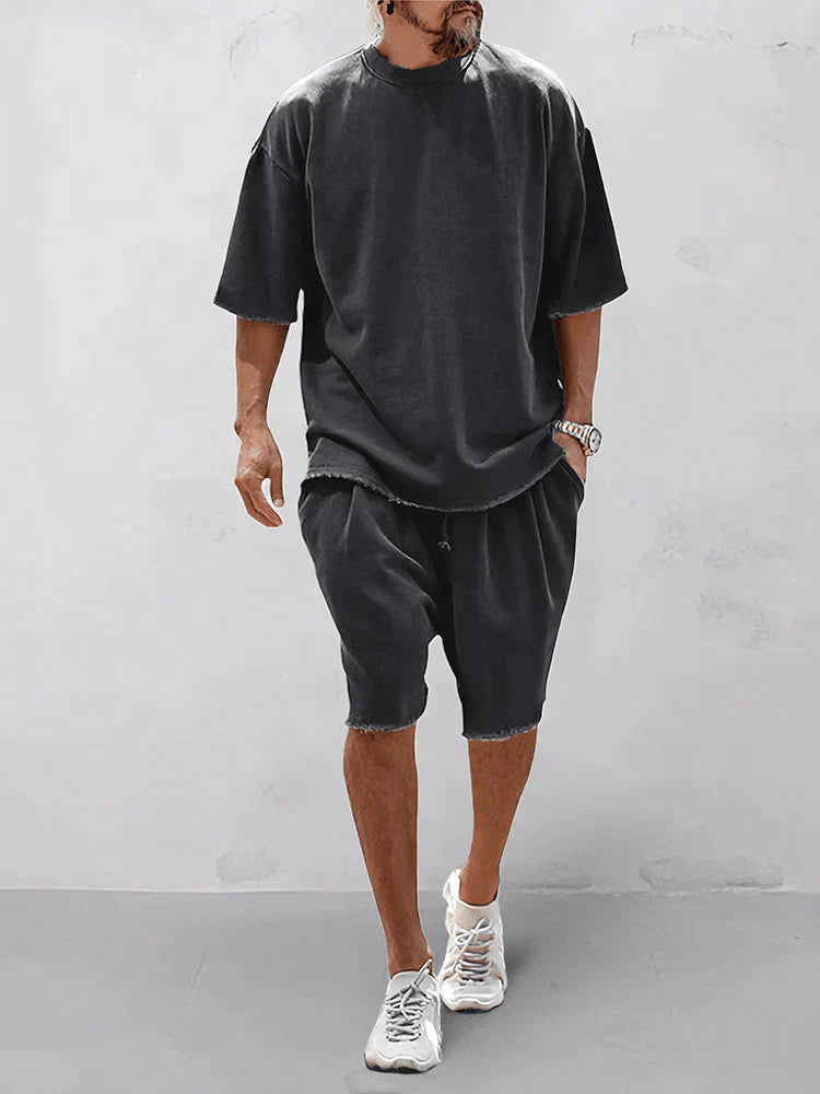 Casual Mens Set Sleek Comfort For Men Black Men Set
