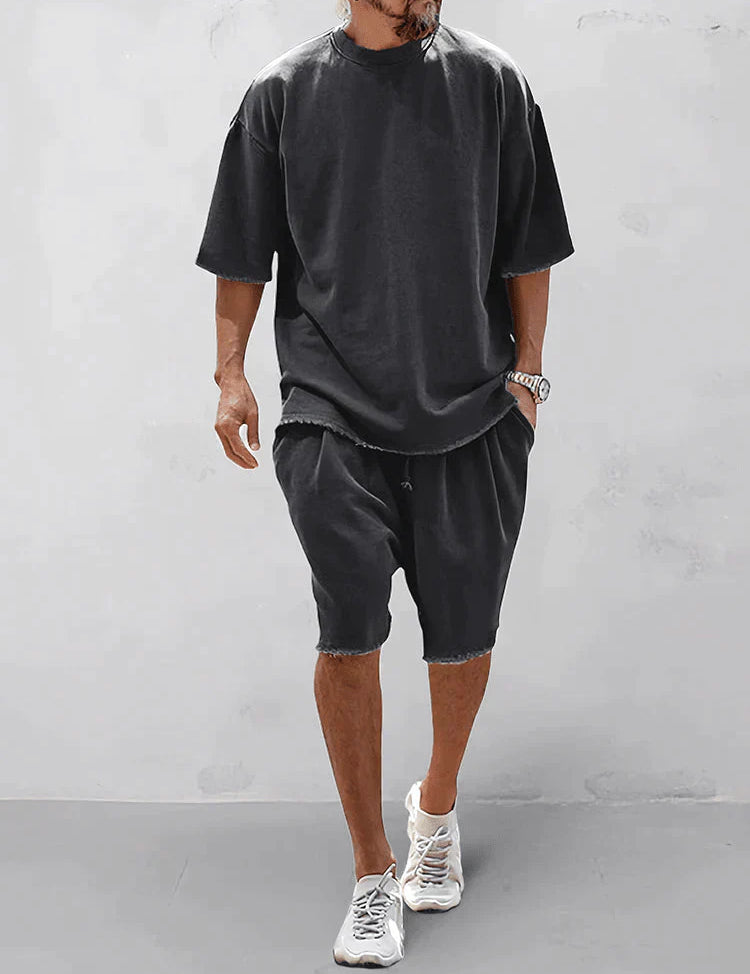 Casual Mens Set Sleek Comfort For Men Black Men Set