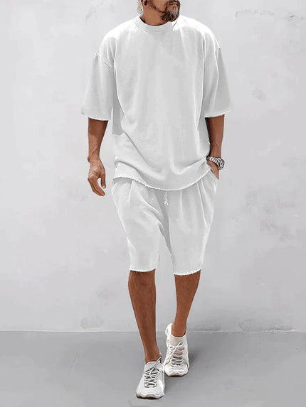 Casual Mens Set Sleek Comfort For Men White Men Set