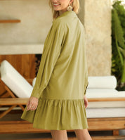 Demy™ | Laidback Luxe Button Shirt Dress Dress