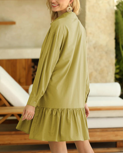 Demy™ | Laidback Luxe Button Shirt Dress Dress
