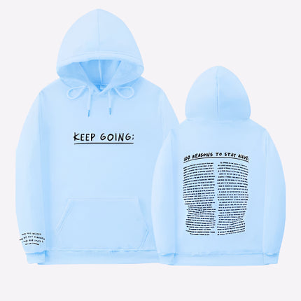 100 Reasons To Stay Alive Hoodie - OKOHOKO   # #