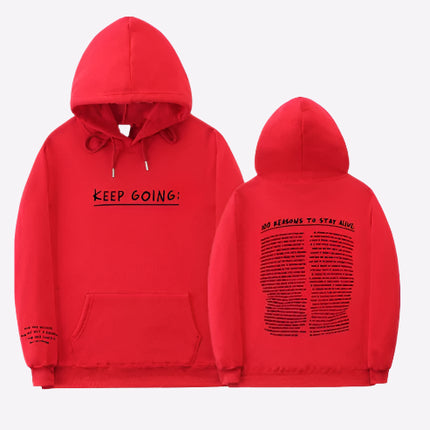 100 Reasons To Stay Alive Hoodie - OKOHOKO   # #