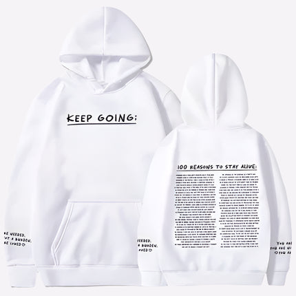 100 Reasons To Stay Alive Hoodie - OKOHOKO   # #