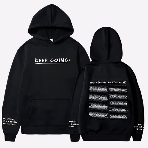 100 Reasons To Stay Alive Hoodie - OKOHOKO   # #