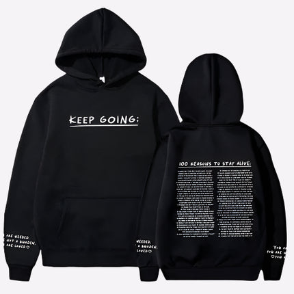 100 Reasons To Stay Alive Hoodie - OKOHOKO   # #