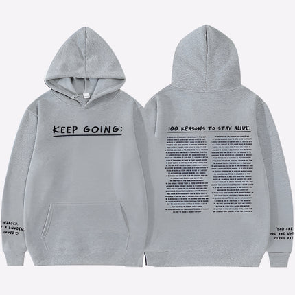 100 Reasons To Stay Alive Hoodie - OKOHOKO   # #