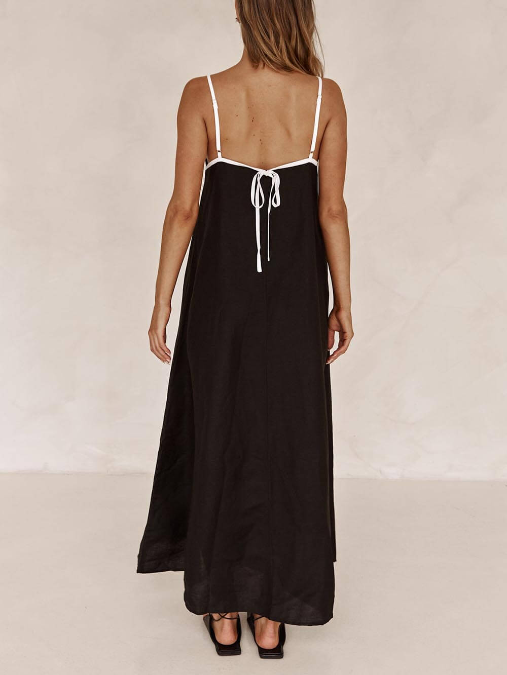 A-line Summer Vibe Contrasting Suspender Dress Dresses