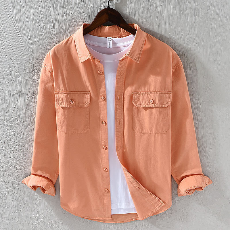 Shibuya | Classic Cotton Shirt Peach