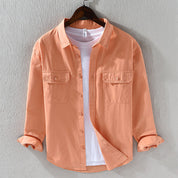 Shibuya | Classic Cotton Shirt Peach