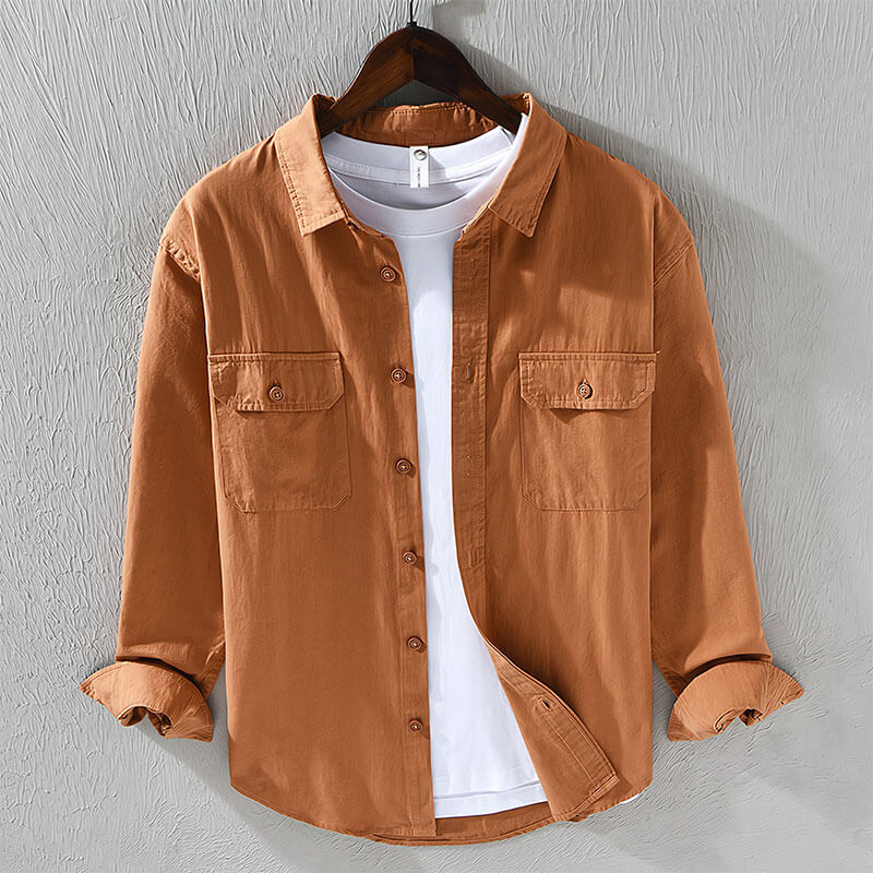 Shibuya | Classic Cotton Shirt Brown