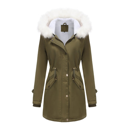 Women's Premium Winter Parka Coat Olive green Winter Parka Coat