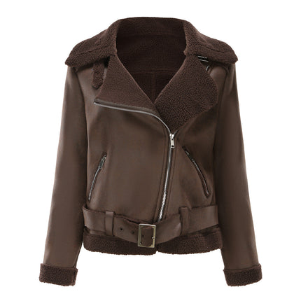 Faux Suede Winter Jacket Coffee Jackets