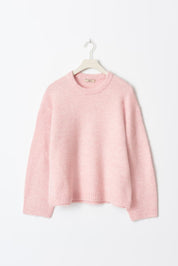 Oversized Chic Pullovers For Women | Timeless Blush Pink Women's Sweater