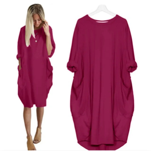 Luna - Comfortable and cute dress Lilla Dress