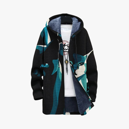 Cat Hooded Jacket Blue Cat Hooded Jacket