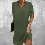 Thalia | Flattering Tummy-Hiding Dress Green