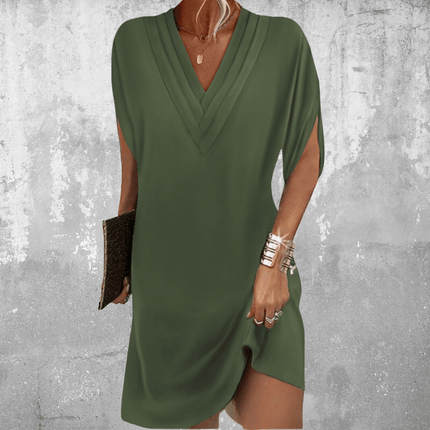 Thalia | Flattering Tummy-Hiding Dress Green