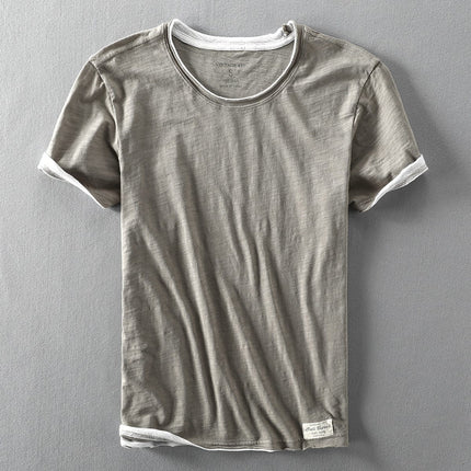 Francesco | Organic Cotton T-Shirt Khaki