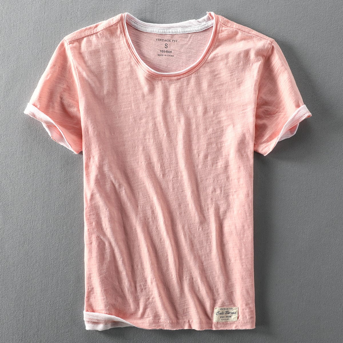 Francesco | Organic Cotton T-Shirt Salmon