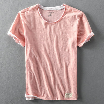 Francesco | Organic Cotton T-Shirt Salmon