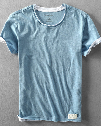 Francesco | Organic Cotton T-Shirt Blue