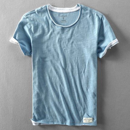 Francesco | Organic Cotton T-Shirt Blue