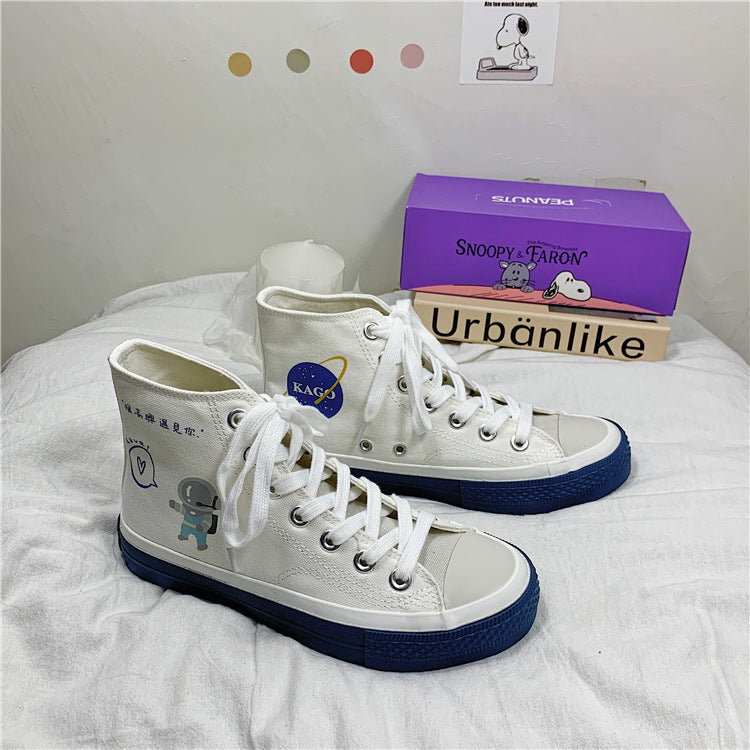 Space Walk High-Top Shoes Sneakers