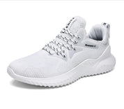 Breathable Mesh Running Shoes – Lightweight Comfort White Men Shoes