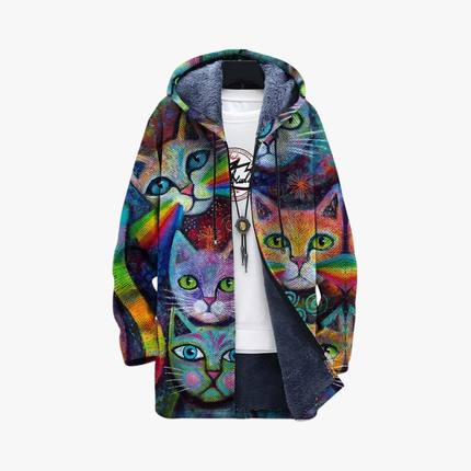 Cat Hooded Jacket Multi Cat Hooded Jacket