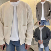 Men’s Lined Zip Knit Cardigan Sweater Cardigans