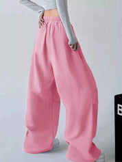 Oversized Wide Leg Drawstring Pants