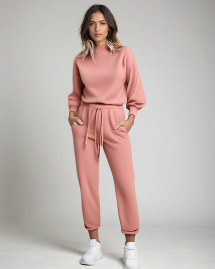Mindy™ 2-Piece Women's Loungewear Set – Elegant & Comfortable Tracksuit Pink Group2502