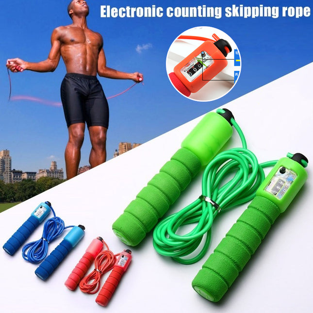 Adjustable Skipping Rope with Counter Cardio