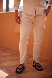 Dylan | Easy Wear Co-Ord linnen-broek