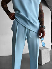 Two‑Piece Bamboo Lounge Set Men Set