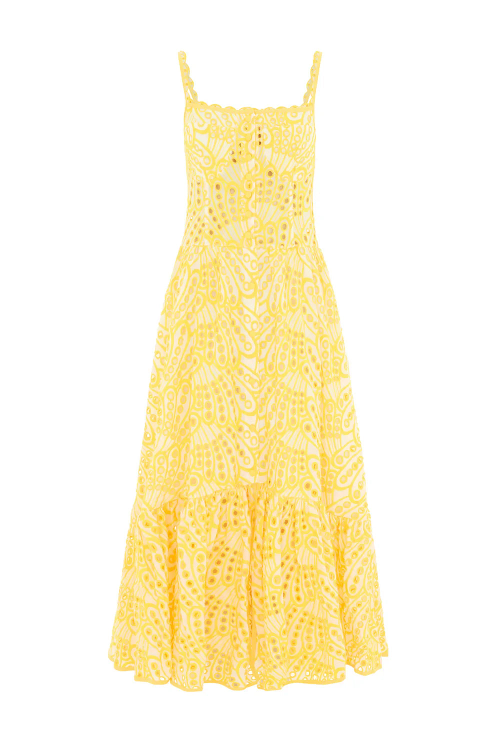 Liana™ | Yellow Cannes Broderie Dress Dresses