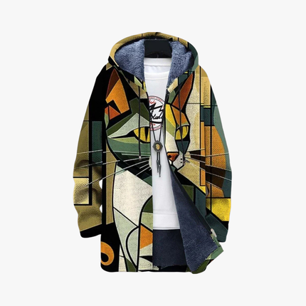 Cat Hooded Jacket Yellow Cat Hooded Jacket