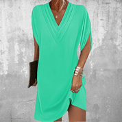 Thalia | Flattering Tummy-Hiding Dress Bright Green