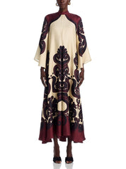 Elegance Ease Stunning Grenadilla Print Maxi Dress Dresses