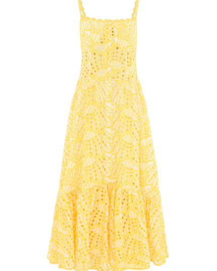 Liana™ | Yellow Cannes Broderie Dress Dresses