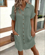 Premium Polo Dress – Chic & Breathable Everyday Style Vert Dresses