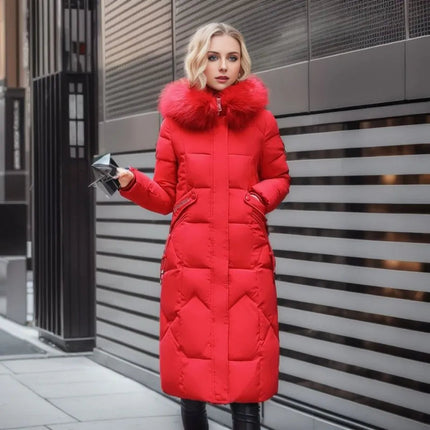 Diane - Extended warm winter coat Red Jacken, Mäntel und Westen