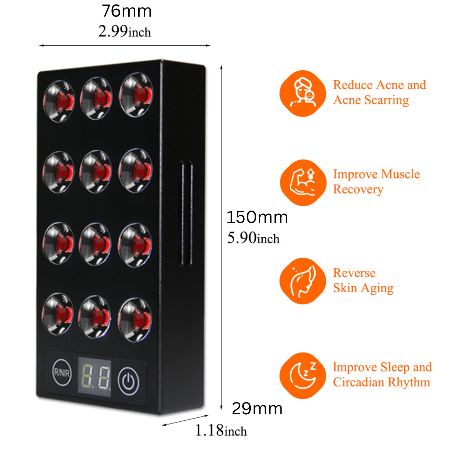 Red Light Therapy Micro Panel | At Home Infrared Therapy Portable device Beauty