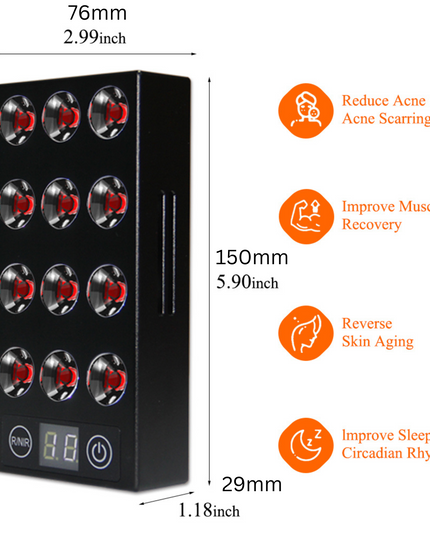 Red Light Therapy Micro Panel | At Home Infrared Therapy Portable device Beauty