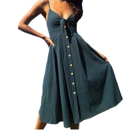 Backless Sleeveless Sheath Evening Dress Cyan Dresses